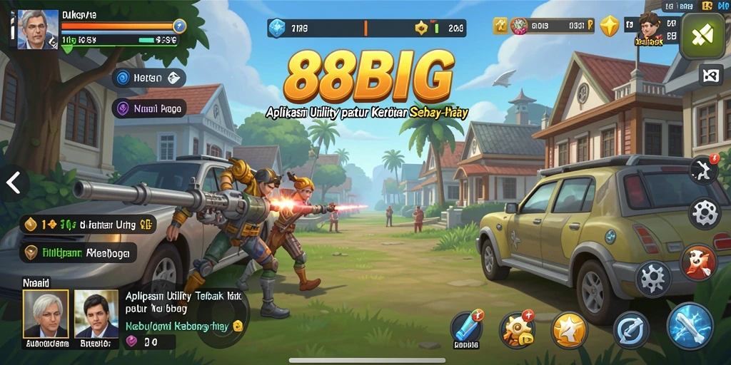 Tampilan utama aplikasi Utility 88BIG yang menarik dan fungsional.