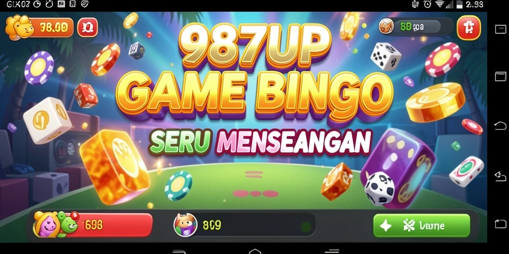 Screenshot gameplay Bingo seru di 987UP yang menunjukkan aksi bermain.