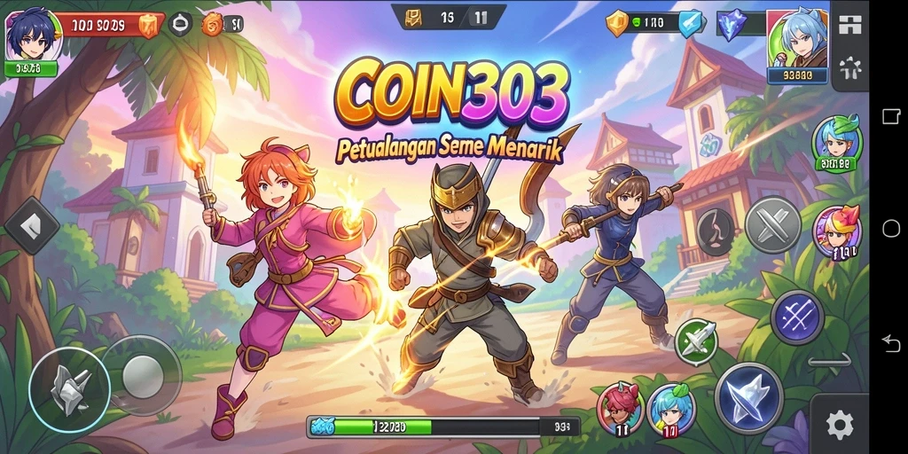 Tangkapan layar gameplay COIN303 yang menarik dan penuh aksi.