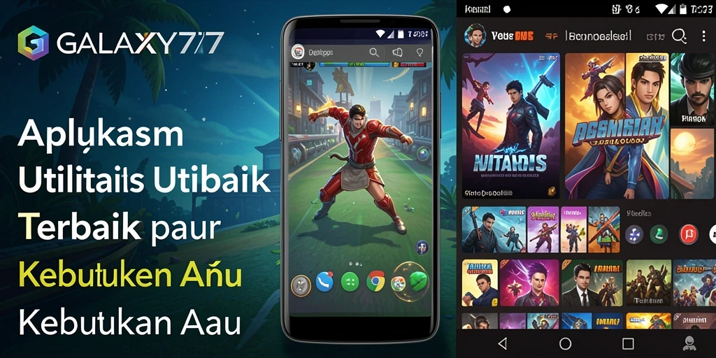 Tampilan antarmuka GALAXY77 yang modern dan fungsional.