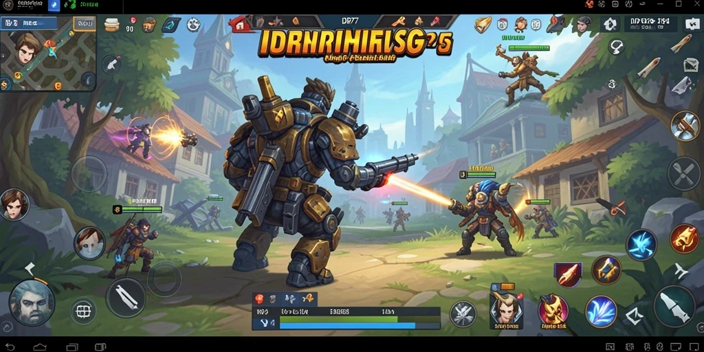 Tampilan gameplay <strong>IDR77</strong> dengan pemandangan menakjubkan dan pertempuran seru.