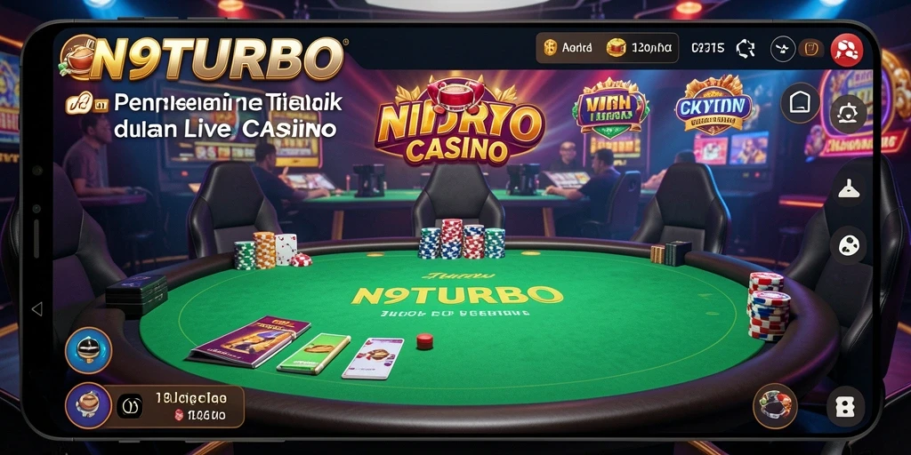 Tampilan gameplay seru dalam N9TURBO Live Casino.