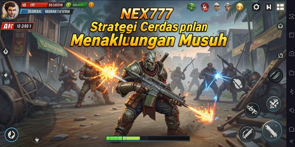 Tampilan gameplay NEX777 dengan pertempuran strategis yang seru.
