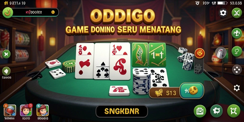 Tampilan gameplay seru ODDIGO dengan teman dan lawan.