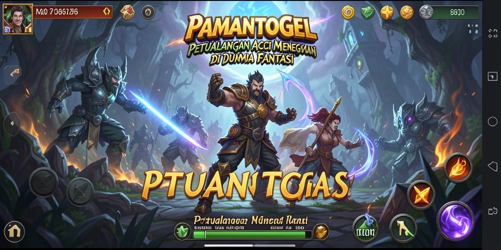 Tampilan gameplay PAMANTOGEL yang memukau dan mendebarkan.
