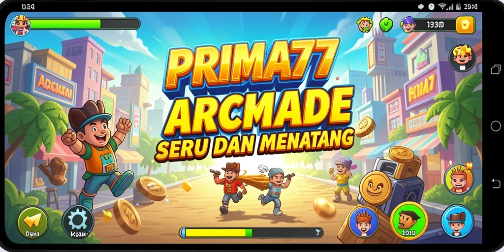 Tampilan gameplay seru dari PRIMA77 dengan grafis menarik.