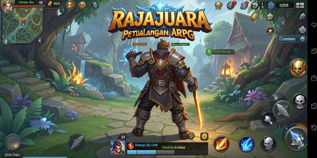 Gameplay RAJAJUARA yang seru dengan pertarungan dinamis.