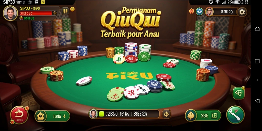 Screenshot SIP33 menunjukkan pemain sedang menikmati permainan QiuQiu.