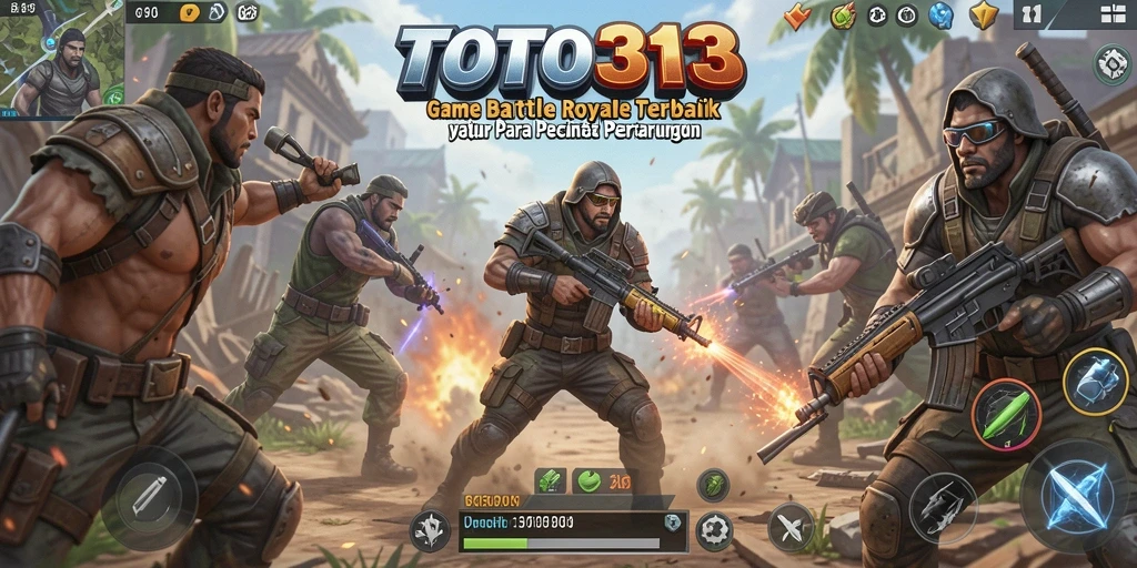 Tampak gameplay TOTO313 yang mendebarkan dalam pertempuran Battle Royale.